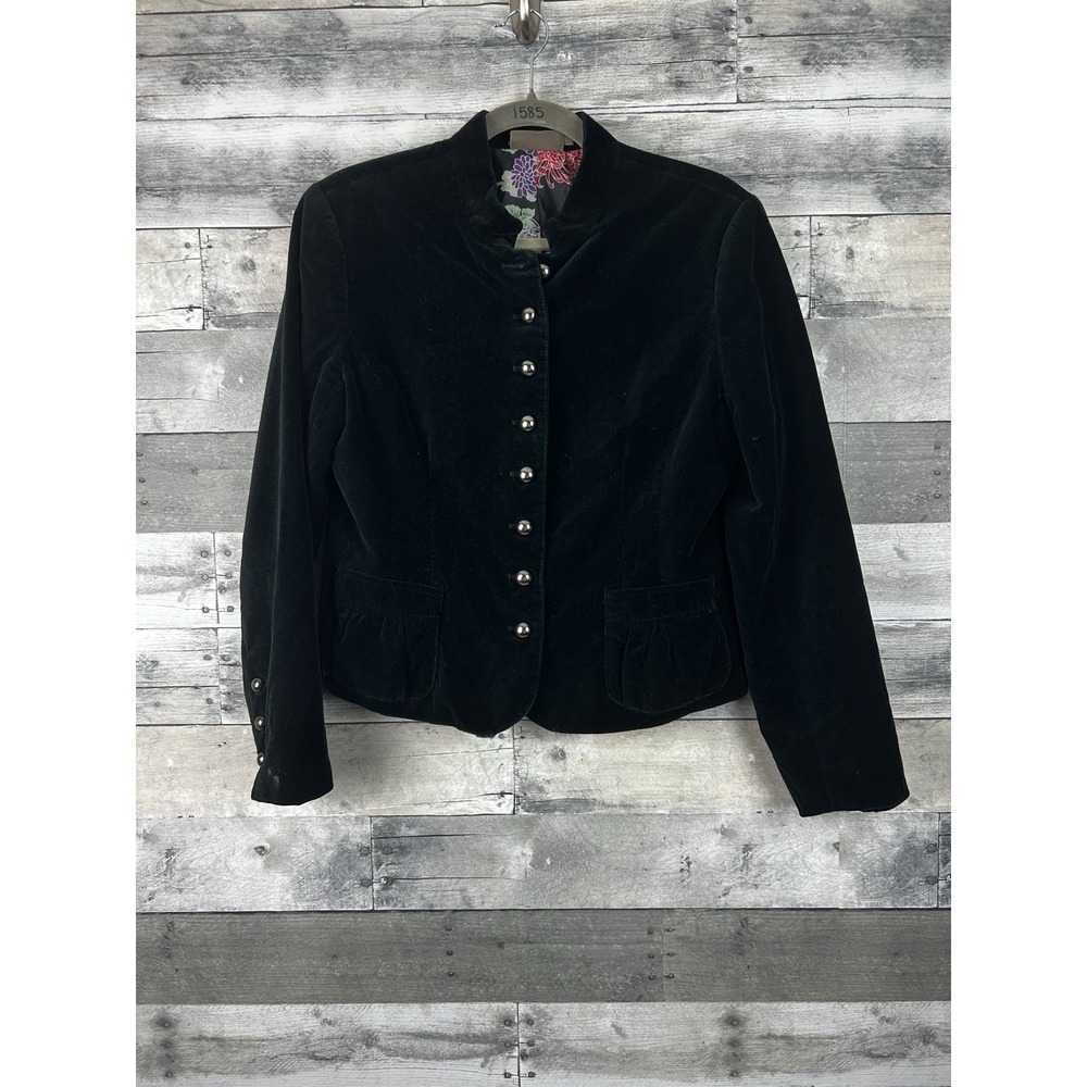 Kenar Women's Black Button Up Coat 10